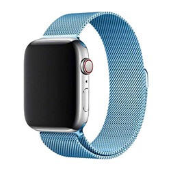 Ремінець Apple Watch 38 / Watch 40, Milanese loop, Soft Blue, Синій