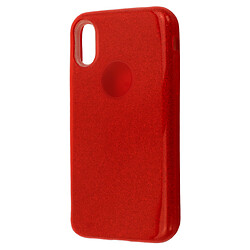 Чохол (накладка) Apple iPhone X / iPhone XS, Glitter Shine Case, Червоний