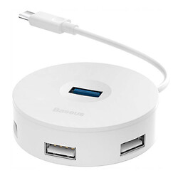 USB Hub Baseus Round Box, Type-C, Білий