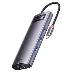 USB Hub Baseus WKWG040013 Metal Gleam, Type-C, Сірий