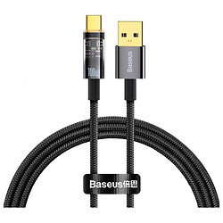 USB кабель Baseus CATS000201 Explorer, Type-C, 1.0 м., Черный