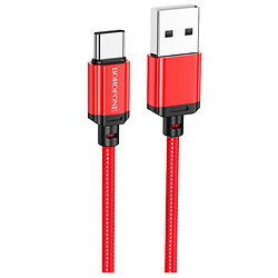 USB кабель Borofone BX87 Sharp PD, Type-C, 1.0 м., Червоний