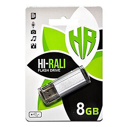 USB Flash Hi-Rali Stark, 8 Гб., Срібний