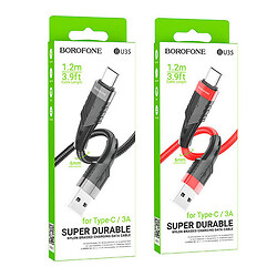 USB кабель Borofone BU35, Type-C, 1.2 м., Красный