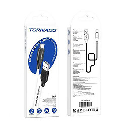 USB кабель TORNADO TX9, Type-C, 1.0 м., Белый
