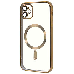 Чохол (накладка) Apple iPhone 11, FIBRA Chrome, MagSafe, Золотий