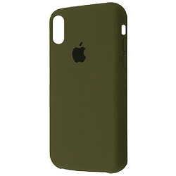 Чохол (накладка) Apple iPhone X / iPhone XS, Original Soft Case, Khaki, Зелений