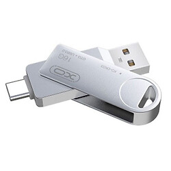 USB Flash XO DK-03, 256 Гб., Сталевий