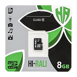 Карта памяти Hi-Rali MicroSDHC, 8 Гб., Черный