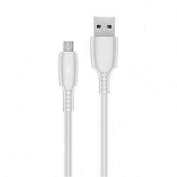 USB кабель Walker C308, MicroUSB, 1.0 м., Белый
