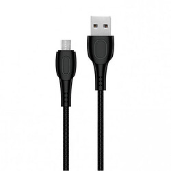 USB кабель Walker C325, MicroUSB, 1.0 м., Чорний