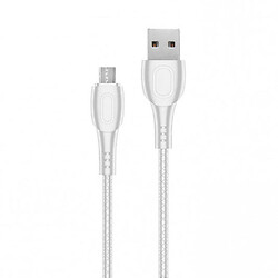 USB кабель Walker C325, MicroUSB, 1.0 м., Белый