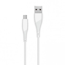 USB кабель Walker C345, MicroUSB, 1.0 м., Білий