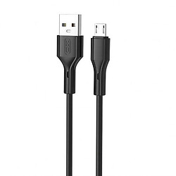 USB кабель XO NB230, MicroUSB, 1.0 м., Чорний