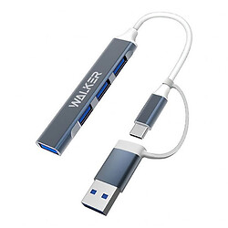 USB Hub Walker WHUB-11, Черный