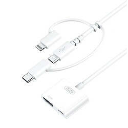 USB Hub XO HUB009, Белый