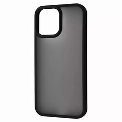 Чохол (накладка) Apple iPhone 13 Pro Max, Wave Matte Colorful Case, Чорний
