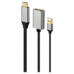 Адаптер Cablexpert HDMI-DisplayPort, 0.1 м., Чорний