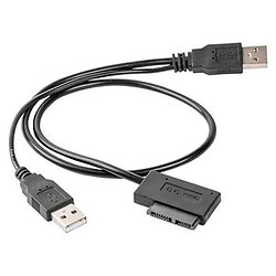 Адаптер Cablexpert USB-Slim SATA, 0.15 м., Чорний