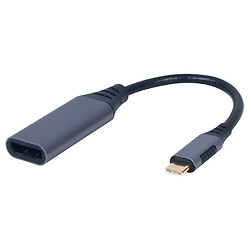 Адаптер Cablexpert Type-C-DisplayPort, 0.15 м., Черный