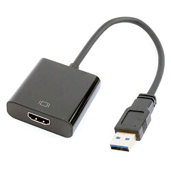 Адаптер Cablexpert USB-HDMI, 0.15 м., Чорний