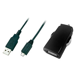 АЗП Global MSH-SC-031, MicroUSB, З кабелем, 2.1 A, Чорний