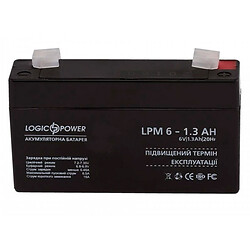 Акумулятор LogicPower 6V 1.3AH AGM