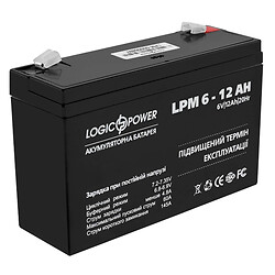 Акумулятор LogicPower 6V 12AH AGM