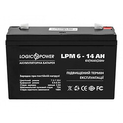 Аккумулятор LogicPower 6V 14AH AGM