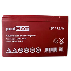 Акумулятор PolBAT PB-12-7,2-A