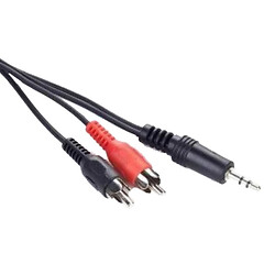 Кабель Cablexpert CCA-458-5M, 5.0 м., 3.5 мм., 2RCA, Черный