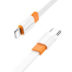 USB кабель Borofone BX89 Apple iPhone SE 2022 / iPhone 14 Pro Max / iPhone 14 Plus / iPhone 14 Pro / iPhone 14 / iPhone 12 Mini / iPhone 12 Pro Max / iPhone 12 Pro / iPhone 12 / iPhone SE 2020 / iPad PRO 9.7 2018, Lightning, 1.0 м., Оранжевый