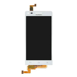 Дисплей (екран) Huawei Ascend G6-U10 / Ascend P7 mini, High quality, З сенсорним склом, Без рамки, Білий