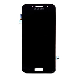 Дисплей (екран) Samsung A320 Galaxy A3 Duos, З сенсорним склом, Без рамки, Amoled, Чорний