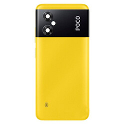 Задня кришка Xiaomi Poco M4 5G, High quality, Жовтий