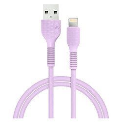 USB кабель ACCLAB L1PP Apple iPhone SE 2022 / iPhone 14 Pro Max / iPhone 14 Plus / iPhone 14 Pro / iPhone 14 / iPhone 13 Pro / iPhone 13 Mini / iPhone 13 / iPhone 13 Pro Max / iPhone 12 Mini / iPhone 12 Pro Max, Lightning, 1.2 м., Фиолетовый