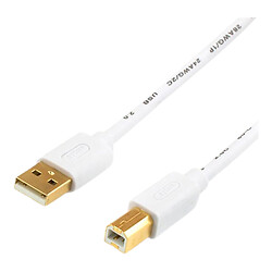 USB кабель Atcom, Micro-B, 1.2 м., Білий