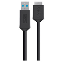 USB кабель Belkin F3U166bt03, Micro-B, 1.0 м., Чорний