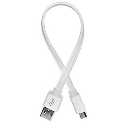 USB кабель ColorWay MUM25W, MicroUSB, 0.2 м., Белый
