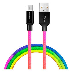 USB кабель ColorWay CBUM017, MicroUSB, 1.0 м.