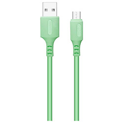USB кабель ColorWay CBUM042, MicroUSB, 1.0 м., Зеленый
