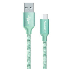 USB кабель ColorWay CBUC008, Type-C, 2.0 м., Мятный