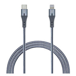 USB кабель Grand-X CL-01 Apple iPhone SE 2022 / iPhone 14 Pro Max / iPhone 14 Plus / iPhone 14 Pro / iPhone 14 / iPhone 13 Pro / iPhone 13 Mini / iPhone 13 / iPhone 13 Pro Max / iPhone 12 Mini / iPhone 12 Pro Max / iPhone 12 Pro, Lightning, 1.0 м., Сірий