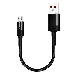 USB кабель Grand-X FM-20M, MicroUSB, 0.2 м., Чорний