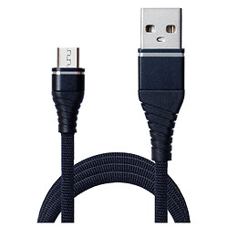 USB кабель Grand-X NM012BK, MicroUSB, 1.2 м., Черный
