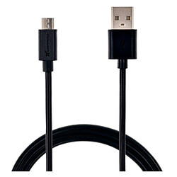 USB кабель Grand-X PM025B, MicroUSB, 2.5 м., Чорний