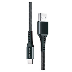 USB кабель Grand-X FC-12B, Type-C, 1.2 м., Черный