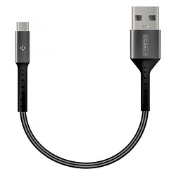 USB кабель Intaleo CB0, MicroUSB, 0.2 м., Чорний