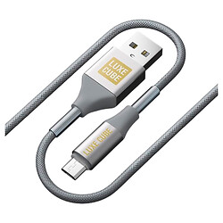 USB кабель Luxe Cube Armored, MicroUSB, 1.0 м., Сірий