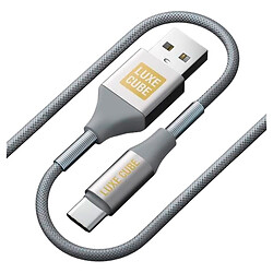 USB кабель Luxe Cube Armored, Type-C, 1.0 м., Сірий